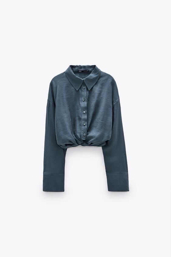 Chemise en effet daim Zara