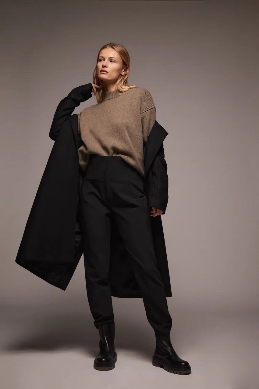 Pantalon taille haute Zara