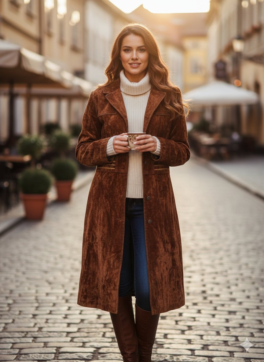 Manteau marron 