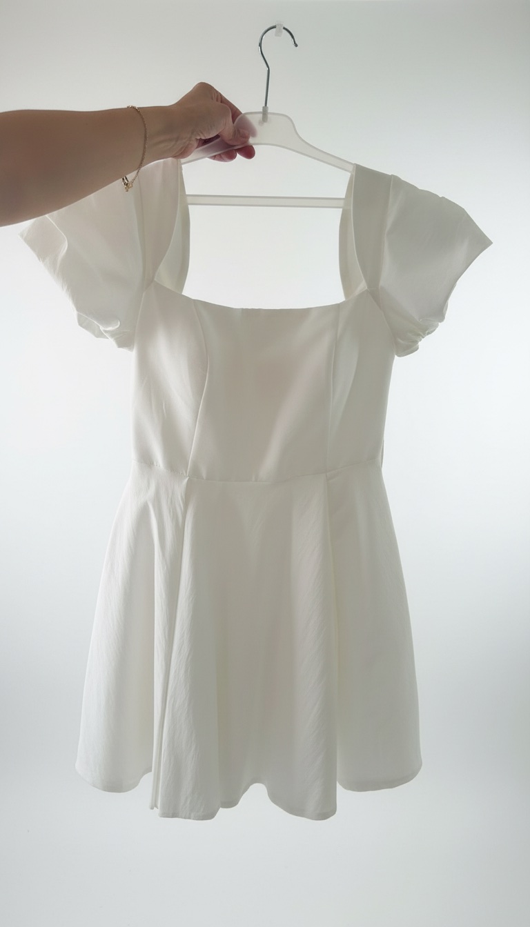 Robe blanche de soirée