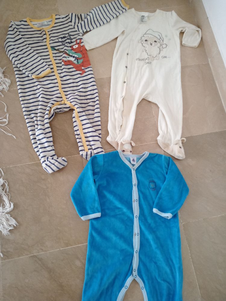 Lot grenouillères petit bateau