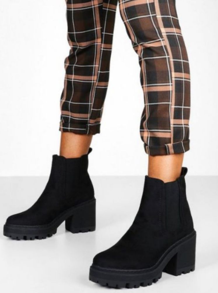 bottine noir bershka