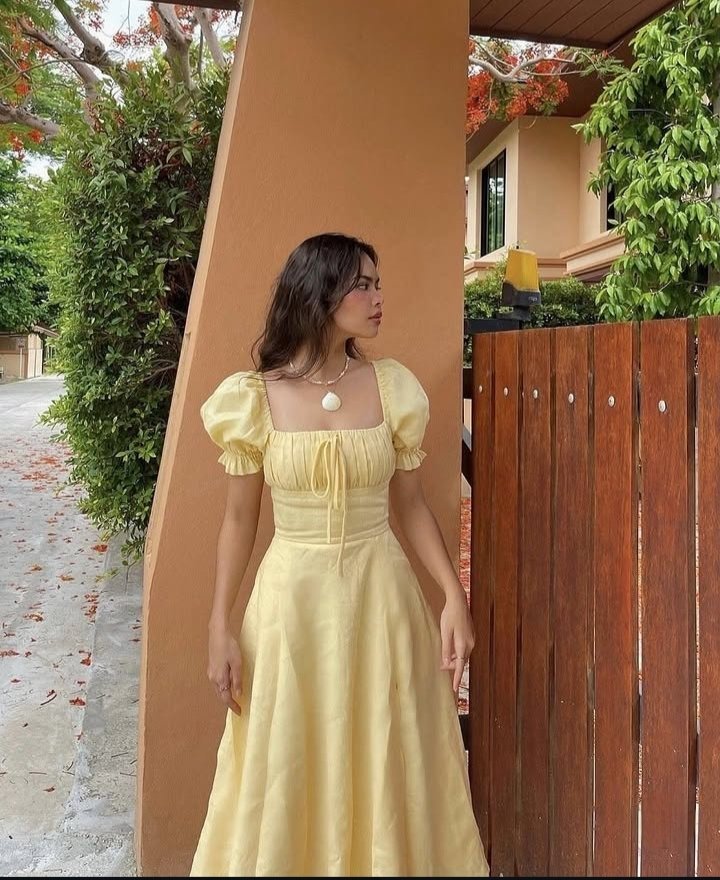 Robe jaune taille S