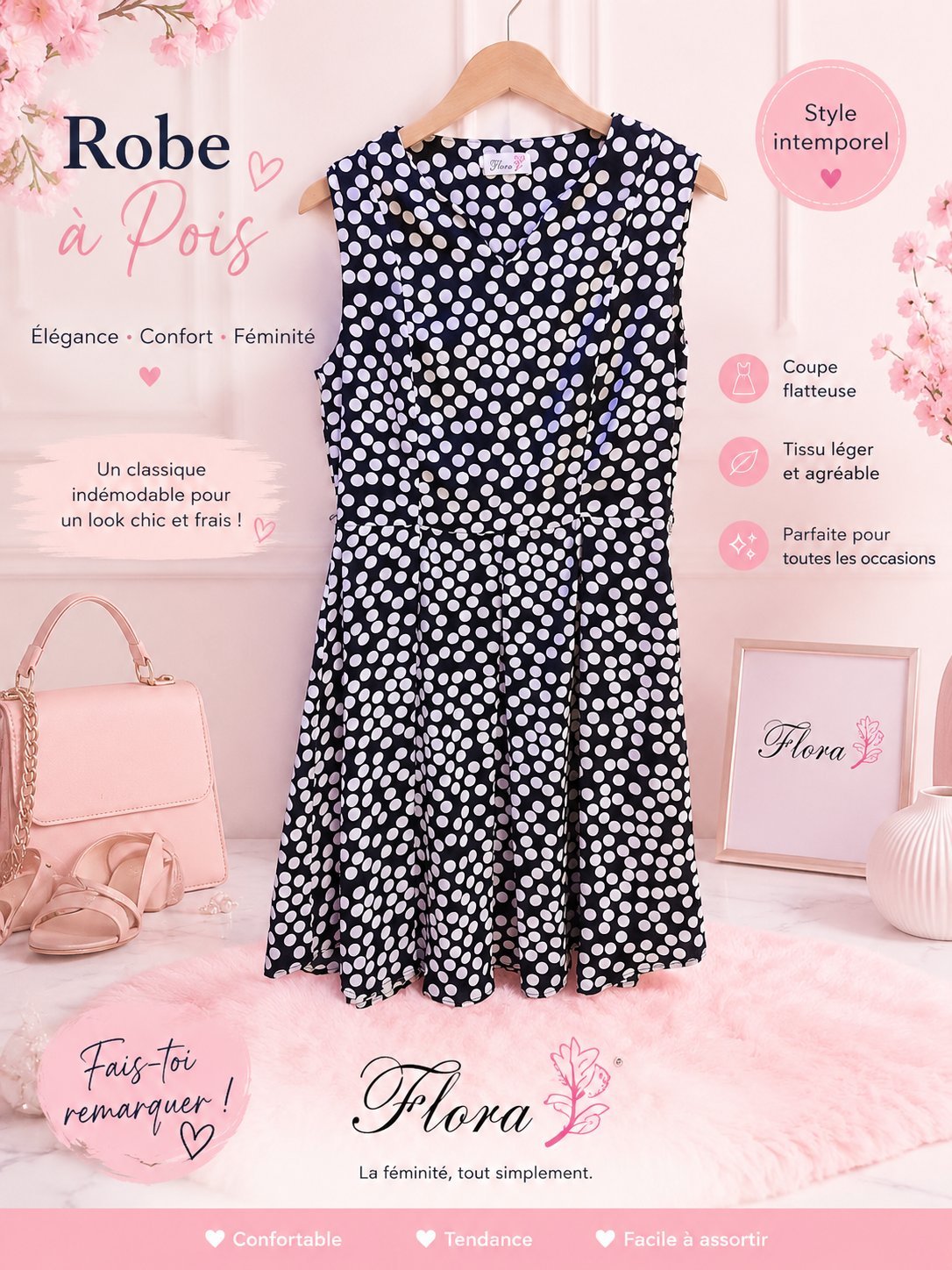 Robe Flora 🖤🤍