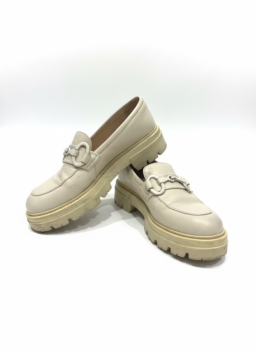 Derbies beiges claires 100% cuir 