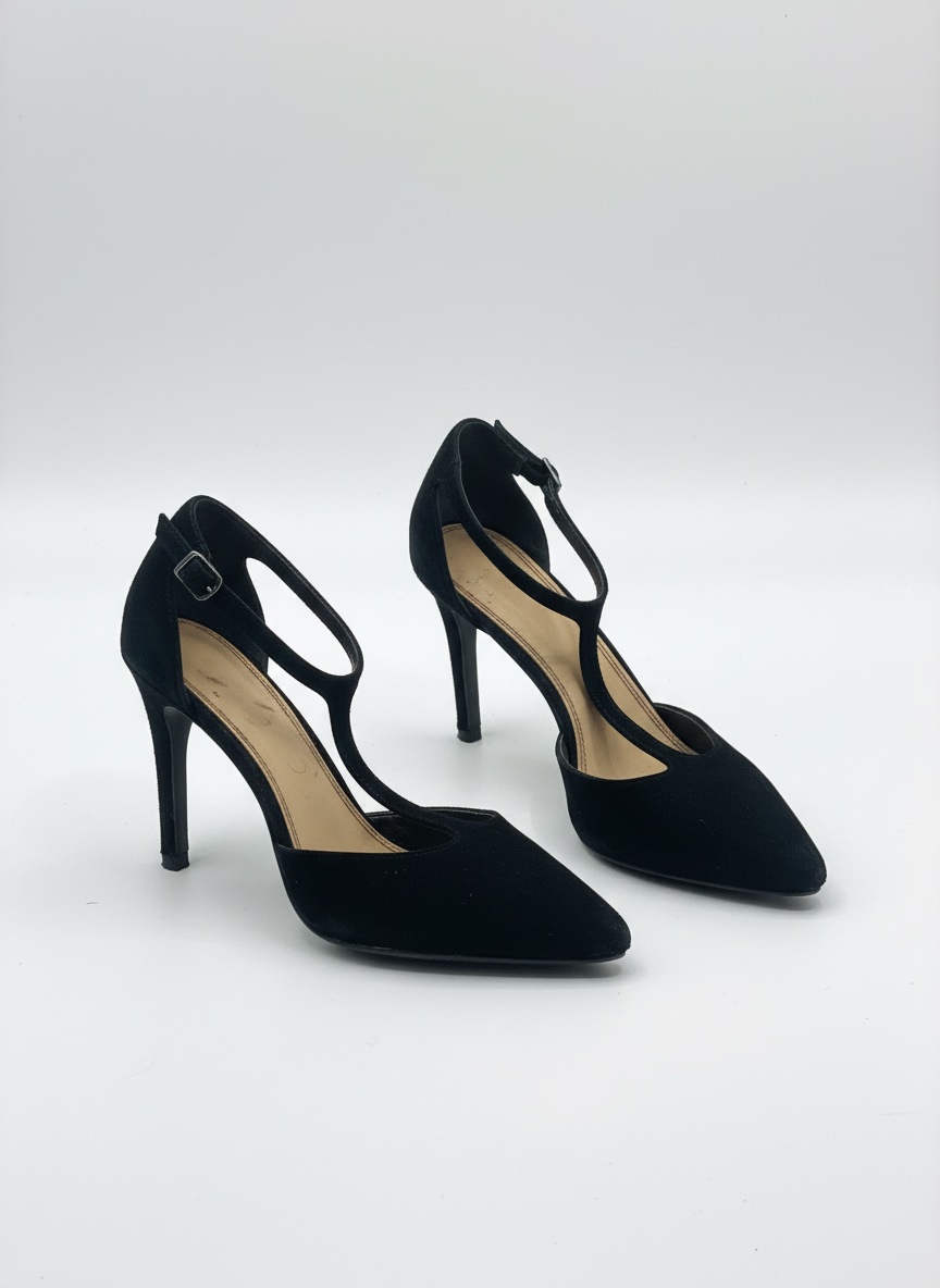 Escarpins en daim Noires chic 