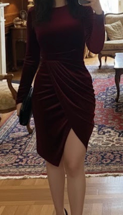 Robe burgundy 