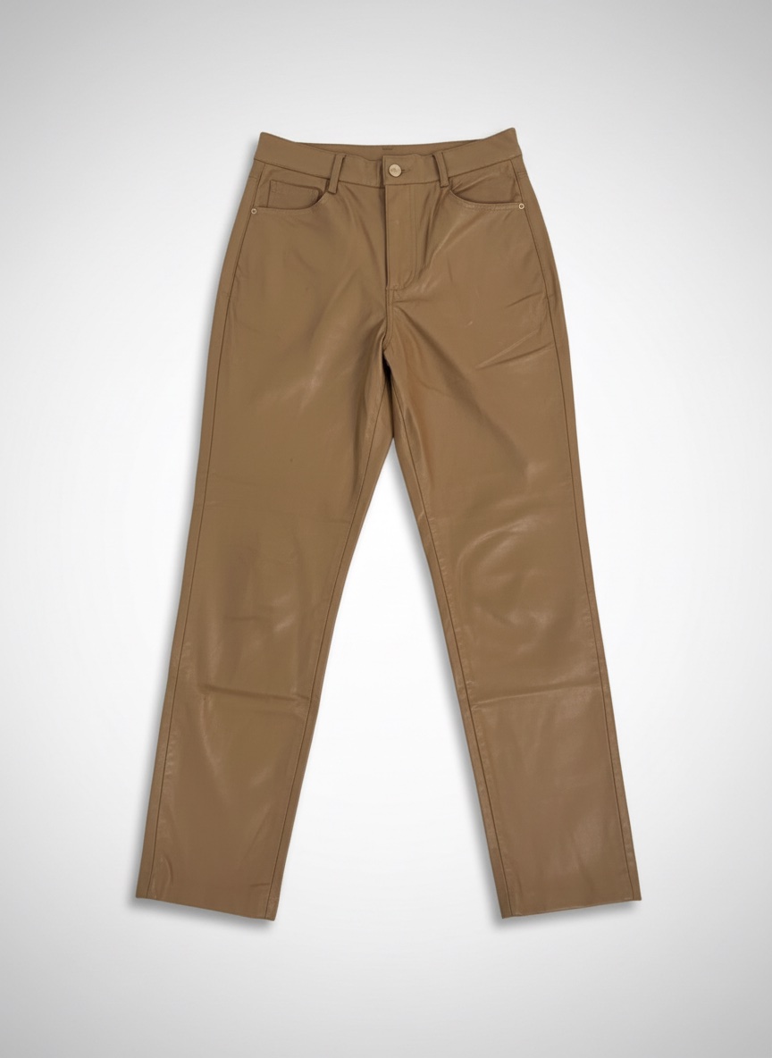 Pantalon zara en cuir taille 34