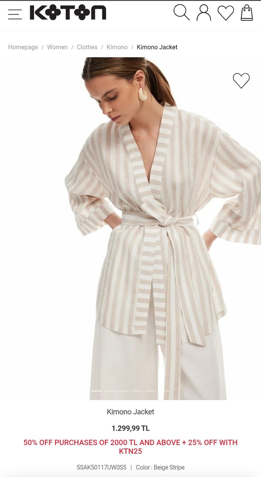 Kimono en lin 