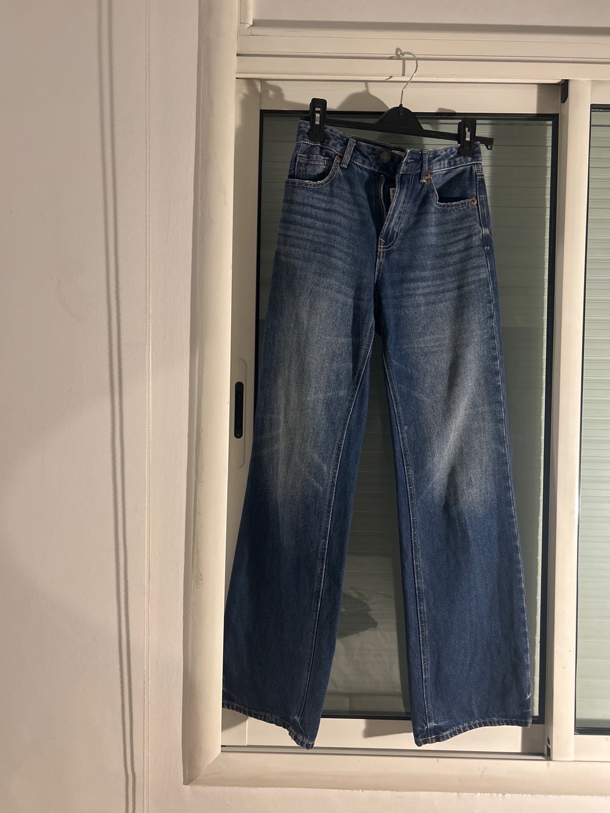 Jean droit D92 bleu lavé