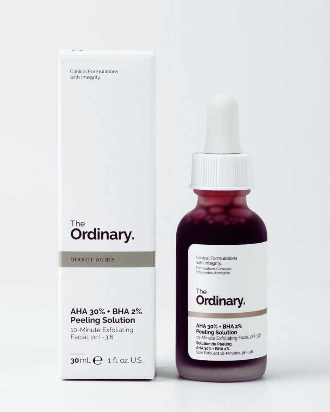 🌛🌼The Ordinary peeling soulution AHA 30%+ BHA 2%_30ml ( oreginal ) men sephora (Snn akthr m'en chtar be Chwi mech dapuza kamle w prsk 3endich brcha meli 7alitha 3mois hakeke w heya tb9a mhloule 12mois )