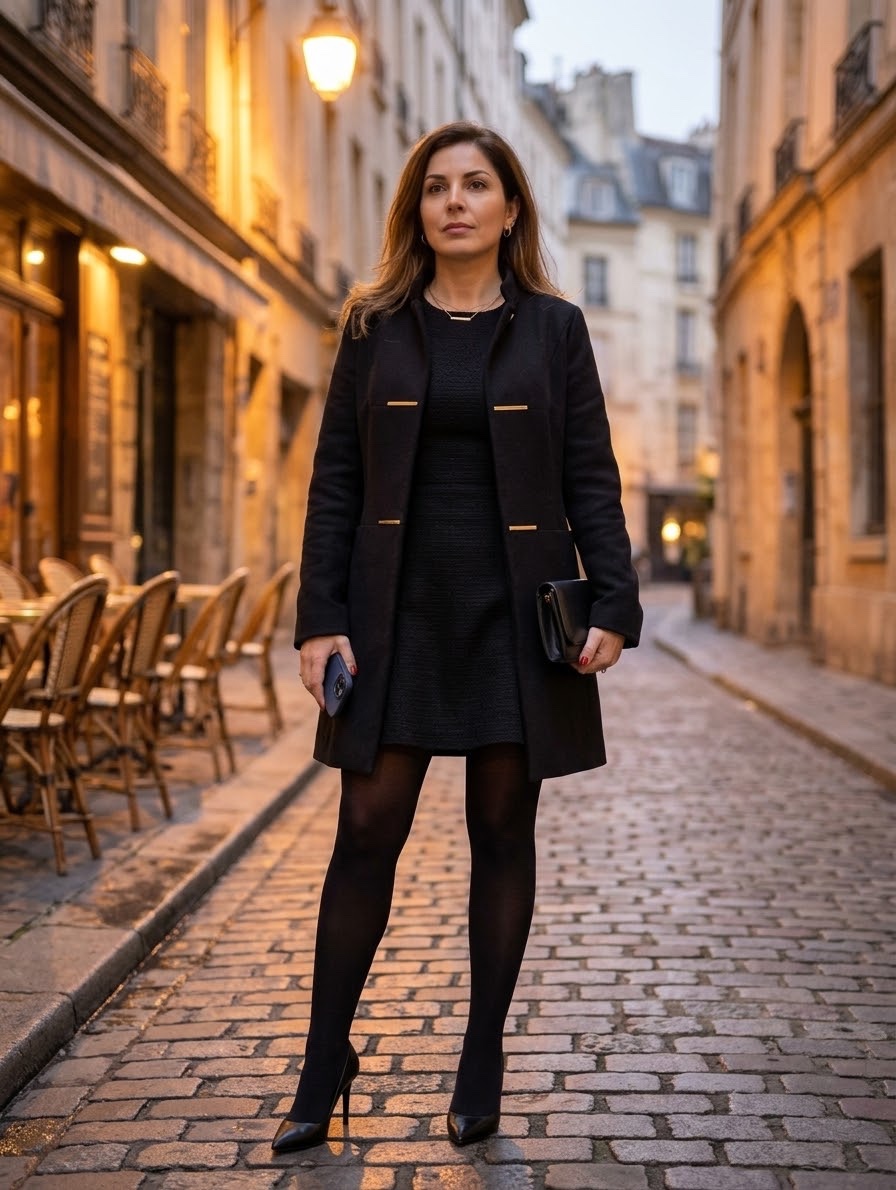 Manteau cachemire noir 