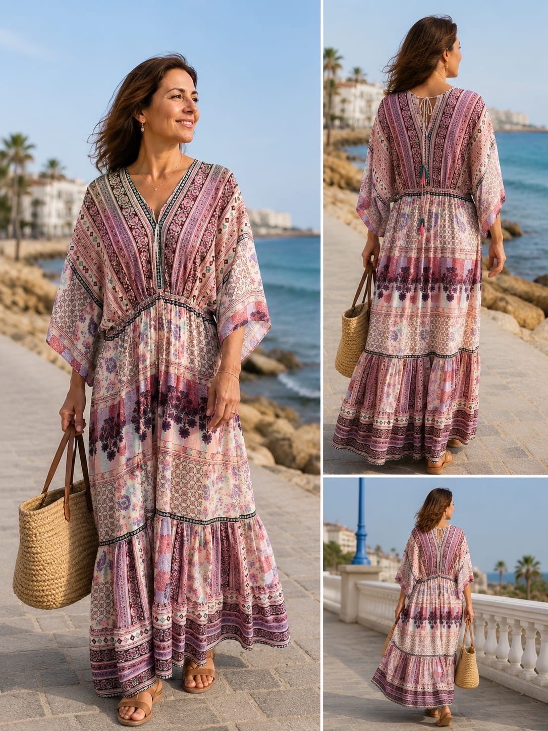 Robe boheme maxi