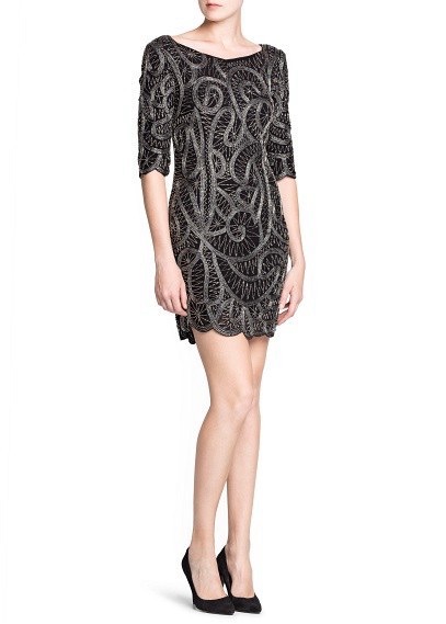 Robe Coktail Brodée