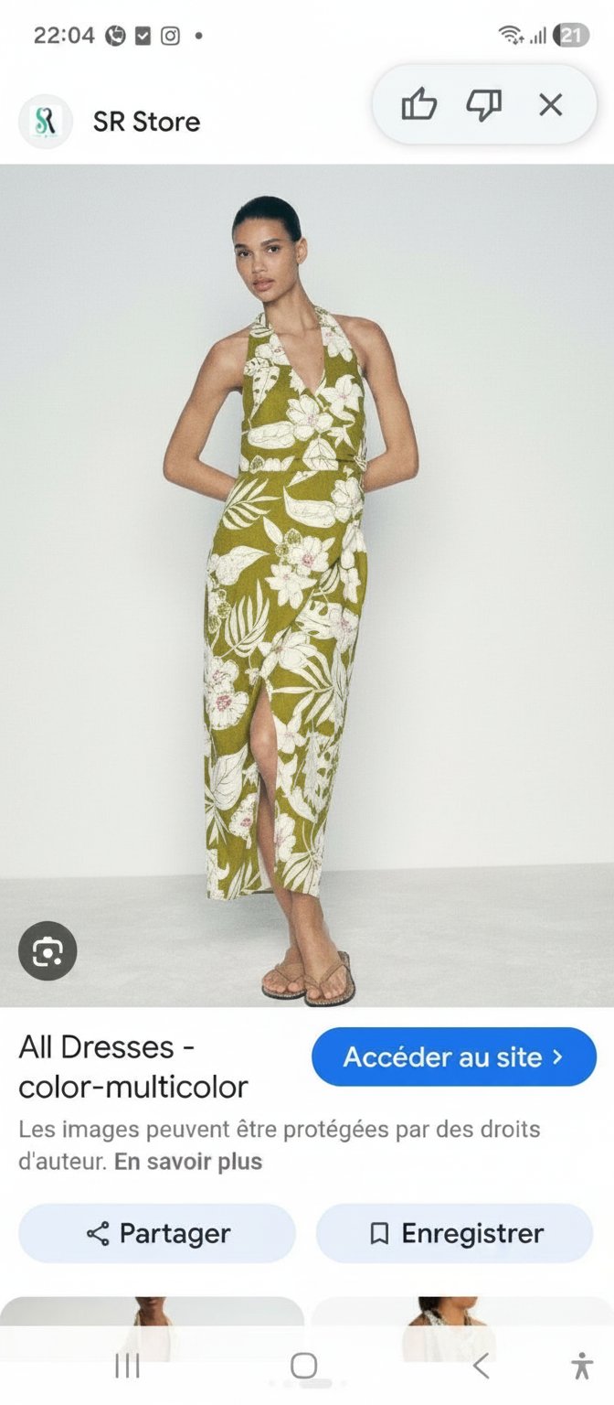 Robe zara en lin taille 38
