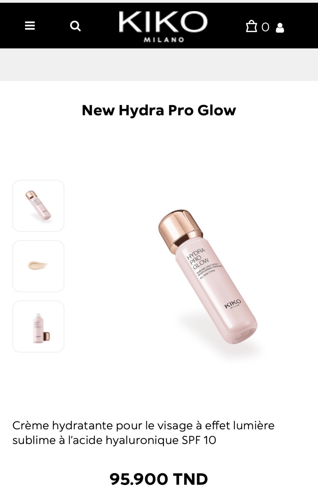Creme hydratante pour visage 