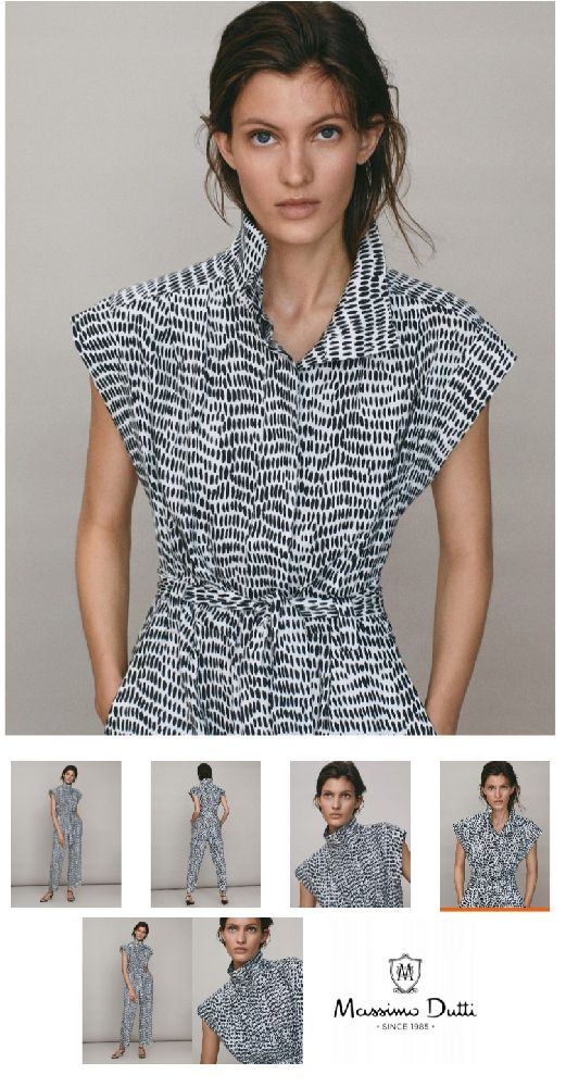 Combinaison massimo dutti neuf en lin jamais portée 