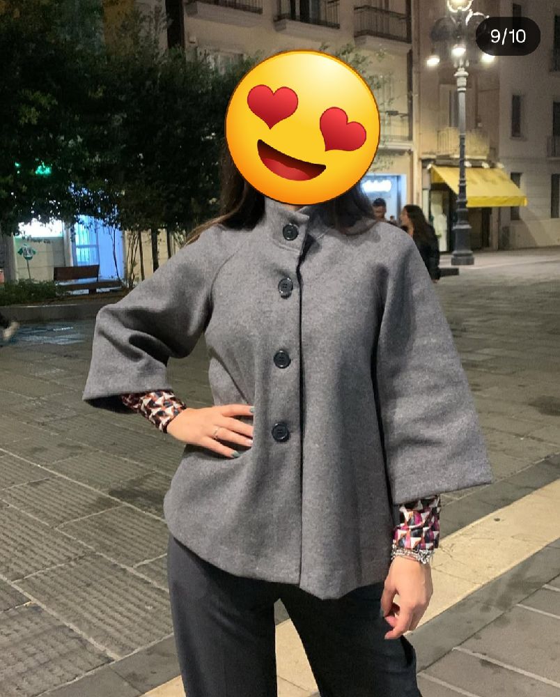 Gilet gris les manche trois quarts très bonne état