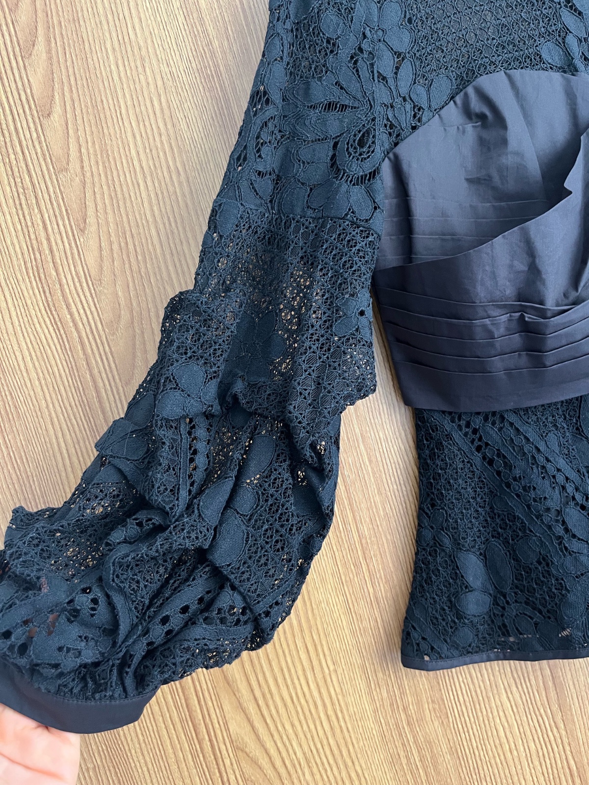 Chemise dentelle noire
