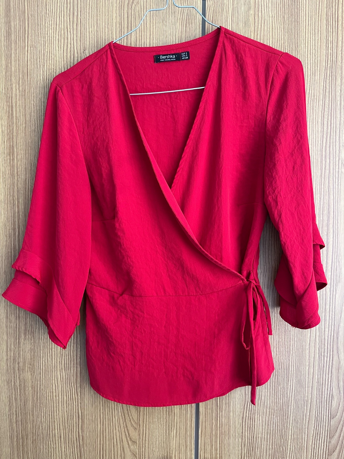 Chemise rouge portefeuille 
