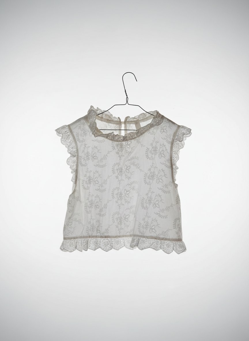 Chemise  blance brodée mango 