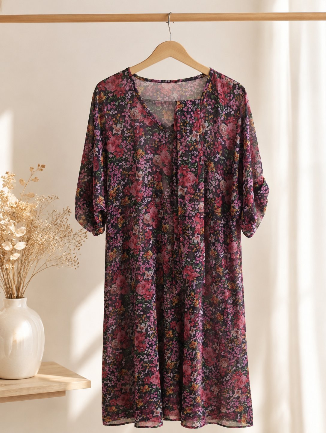 Robe fleurie fluide