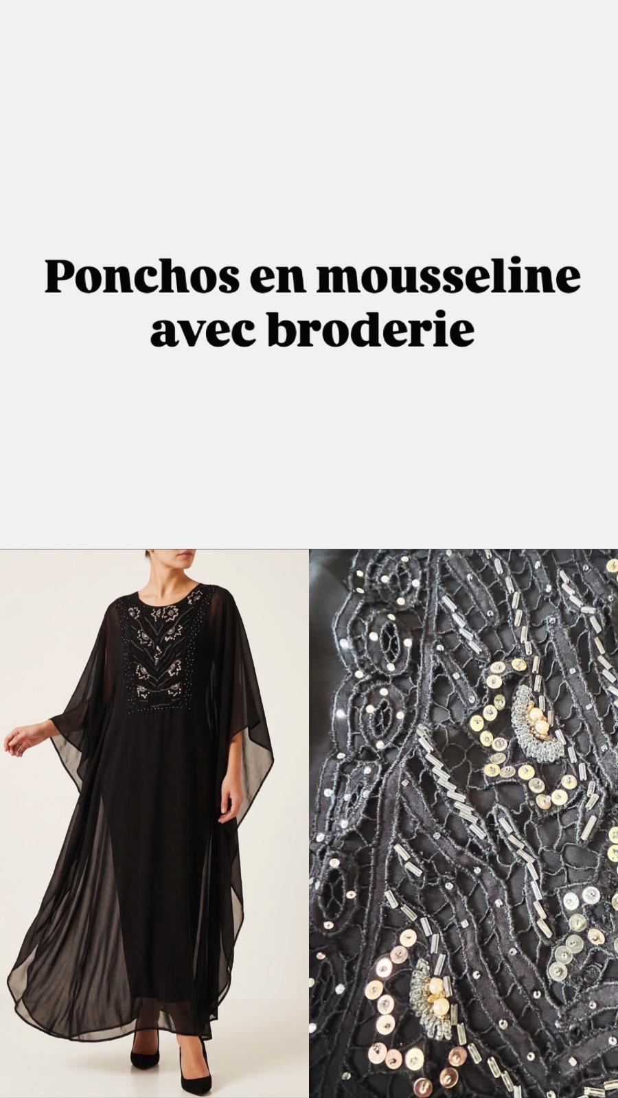 Ponchos avec son foulard 