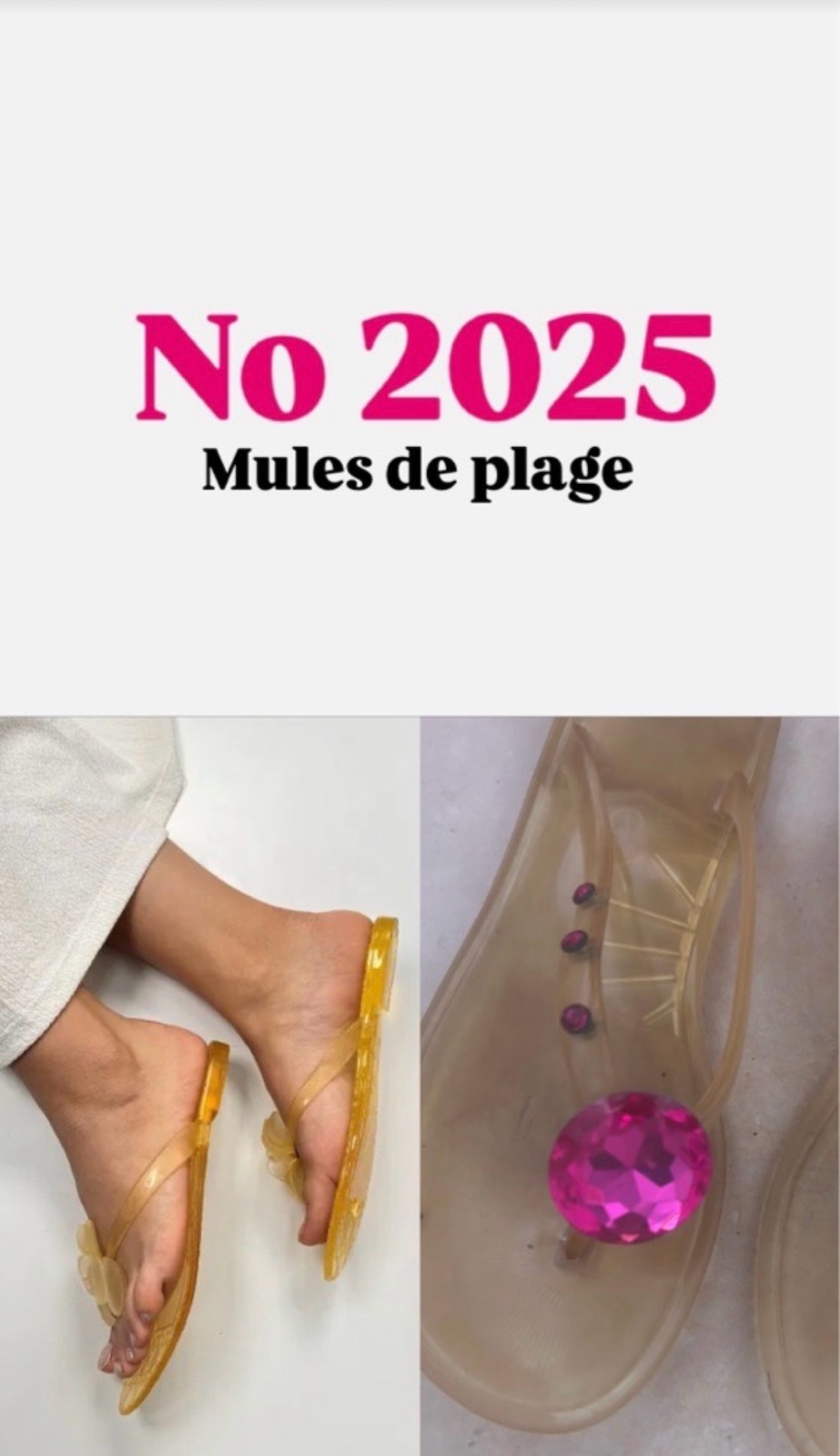 Mules de plage No 25