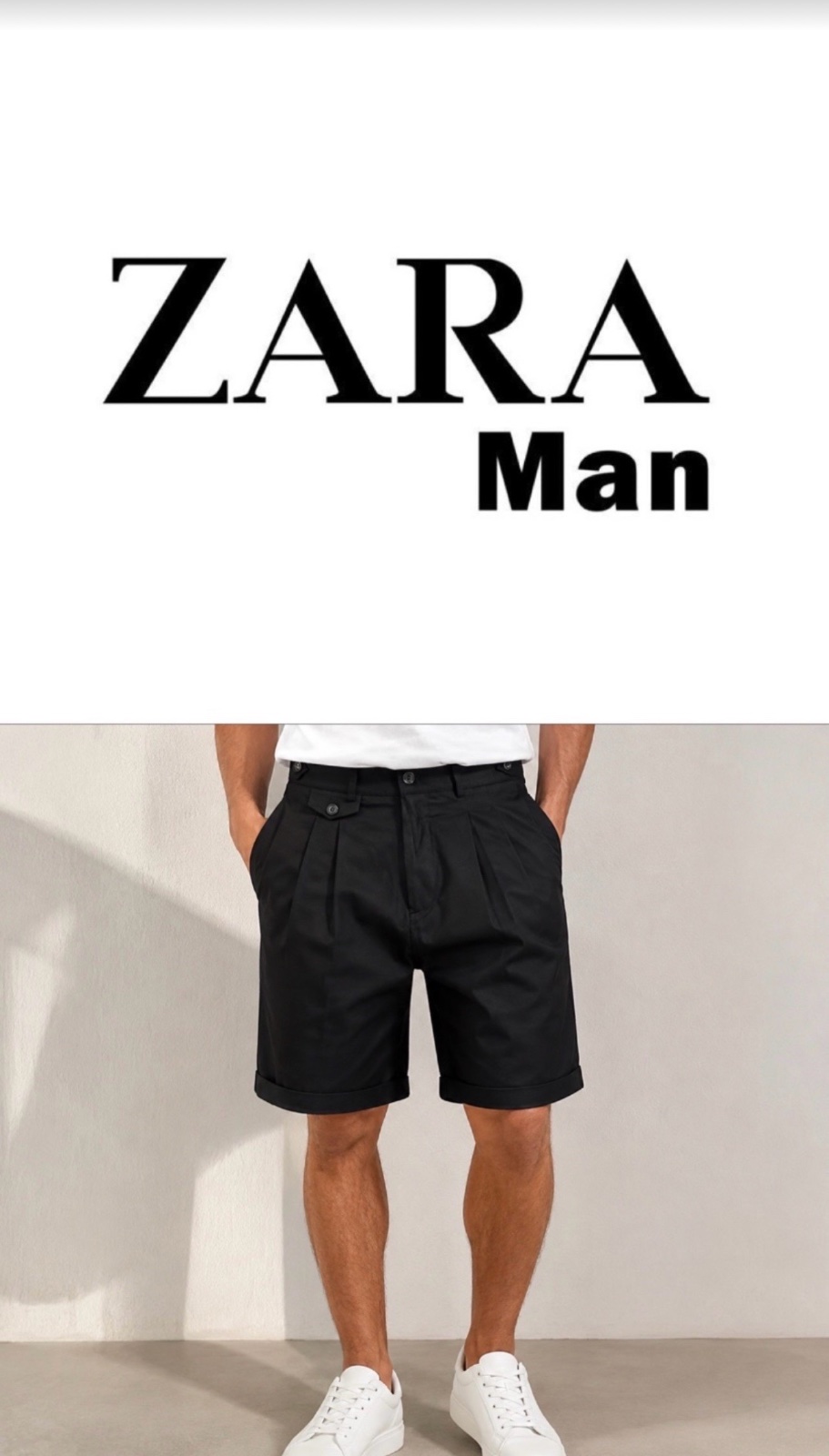 Short homme Zara 