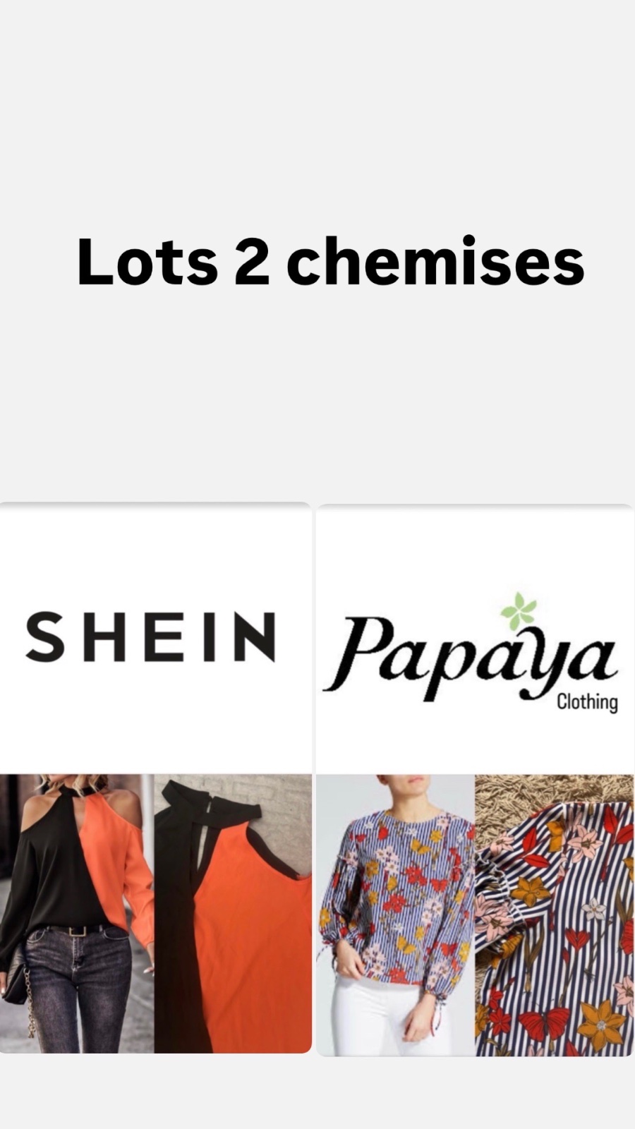 Lots 2 chemises 