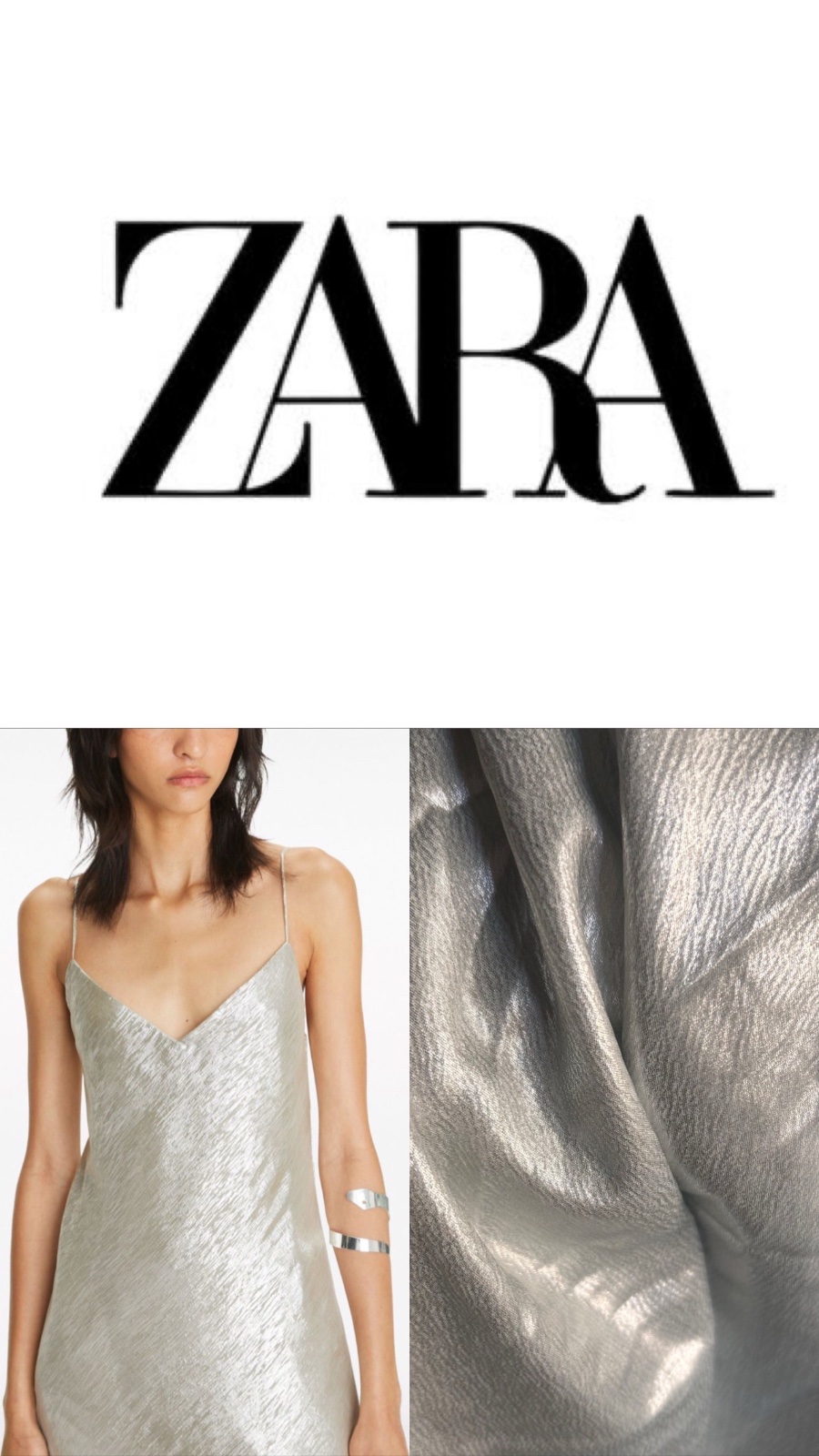Robe Zara argenté