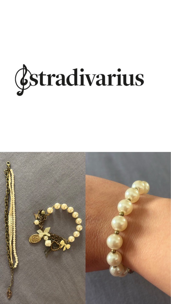 2 braclets Stradivarius en perle