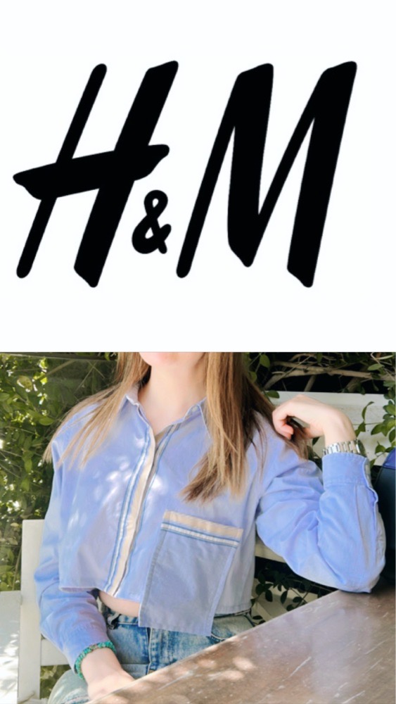 Chemise cropped H&M