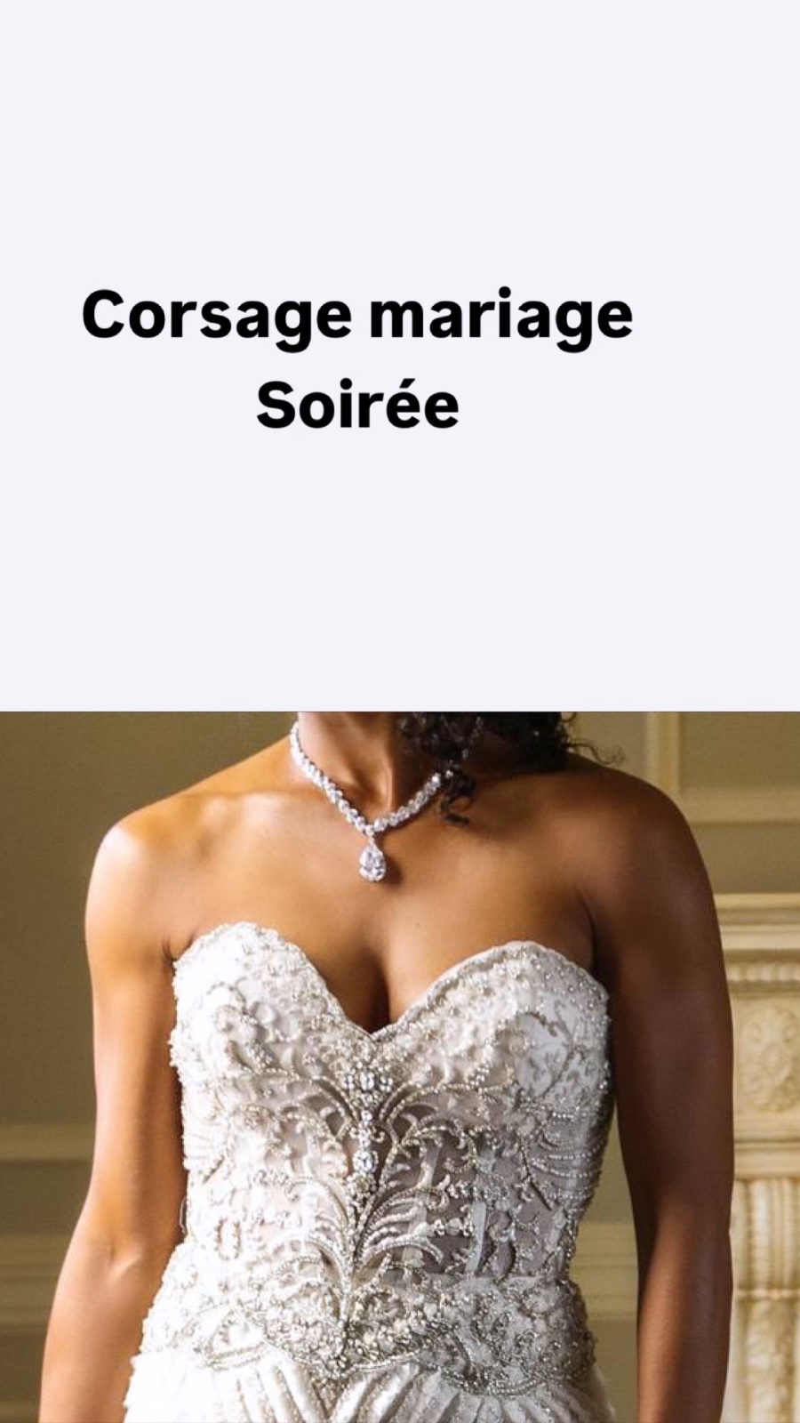 Corsage soirée mariage