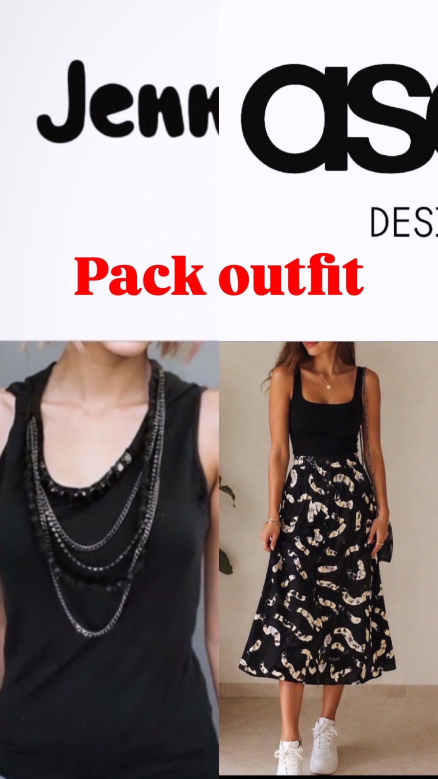 Pack outfits 
