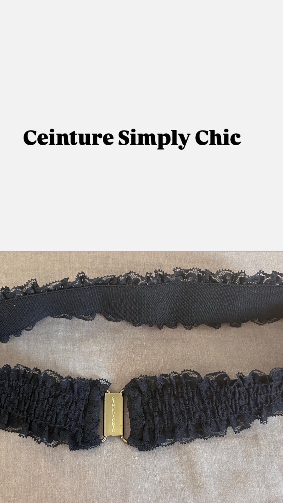 Ceinture Simply Chic en dentelle 