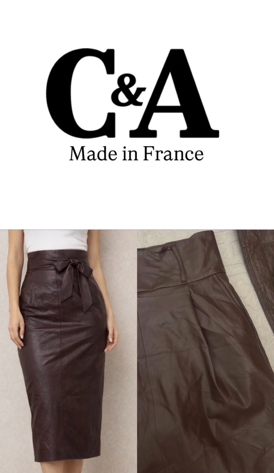 Jupe midi cuir C&A