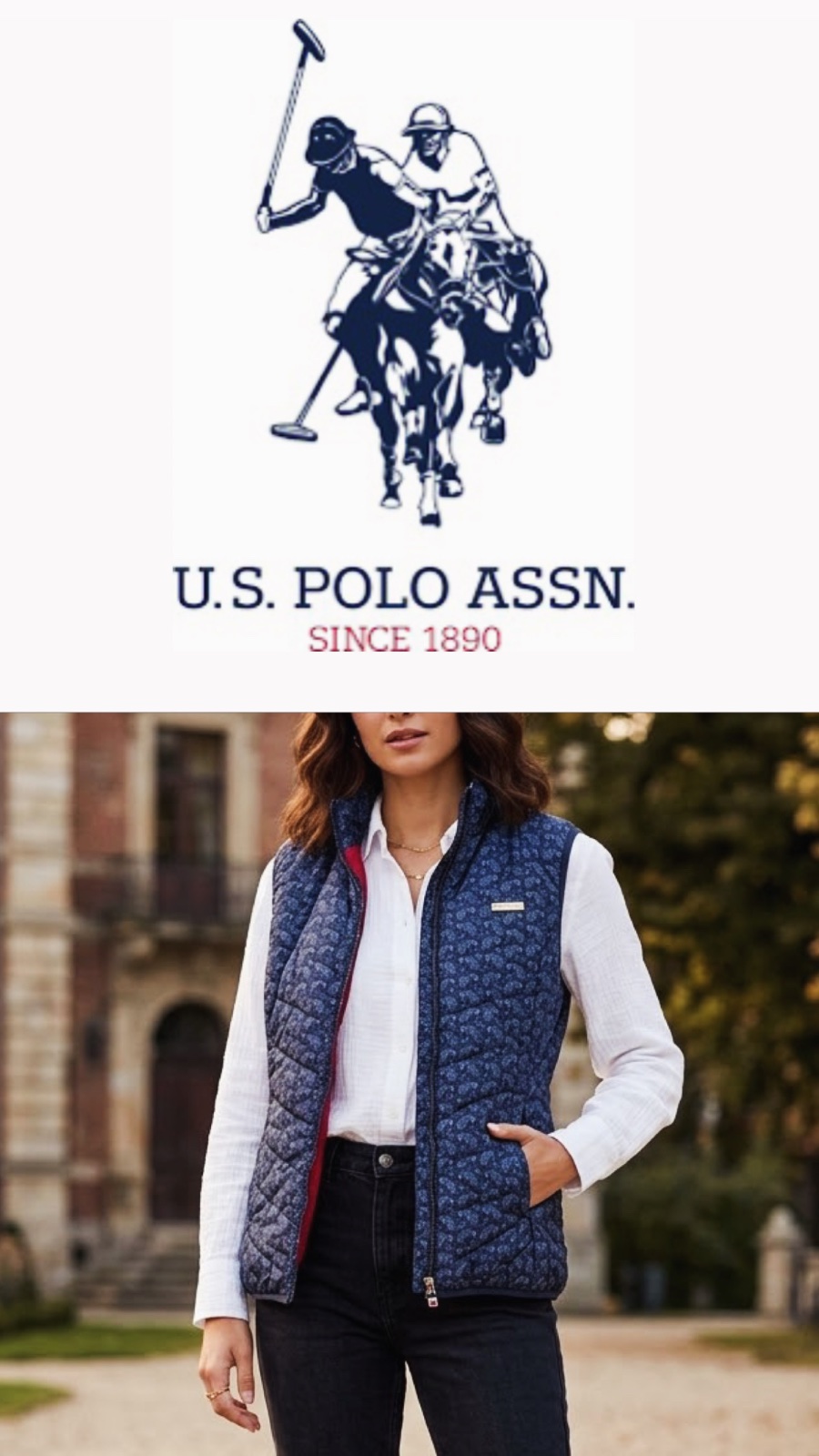 Blouson doudoune sans manche US Polo 