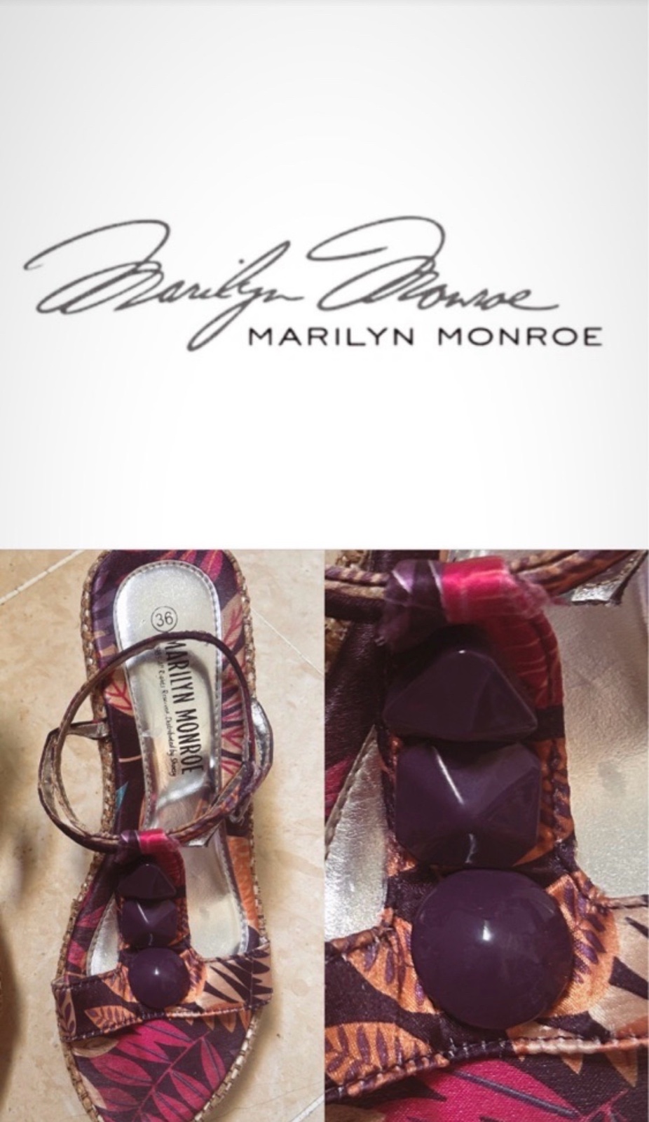 Sandales Marilyn Minroe