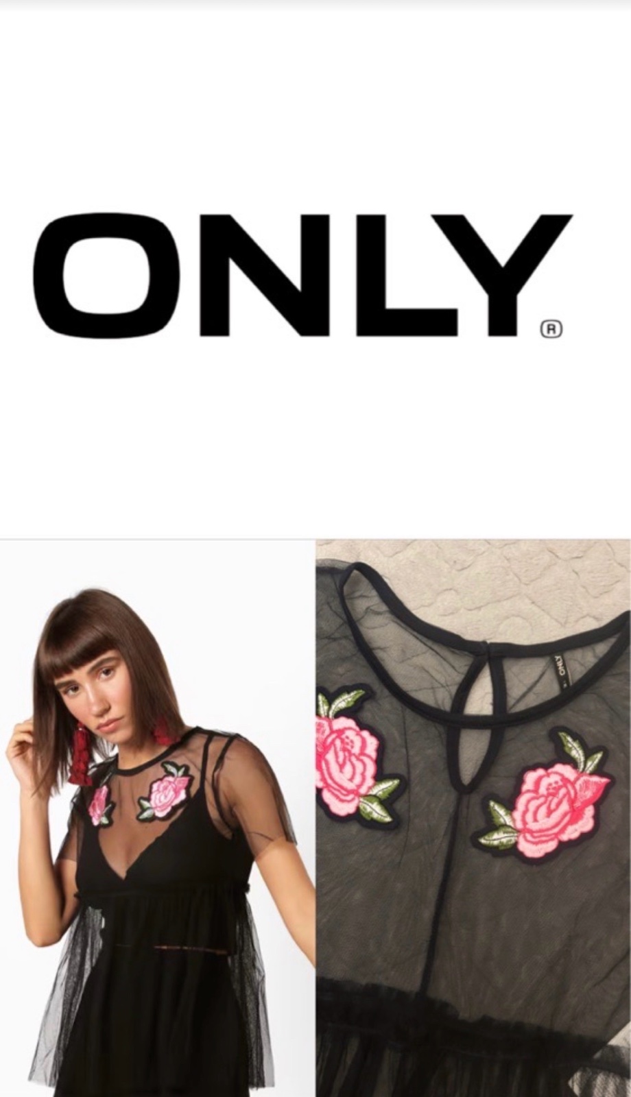 Chemise en tulle Only