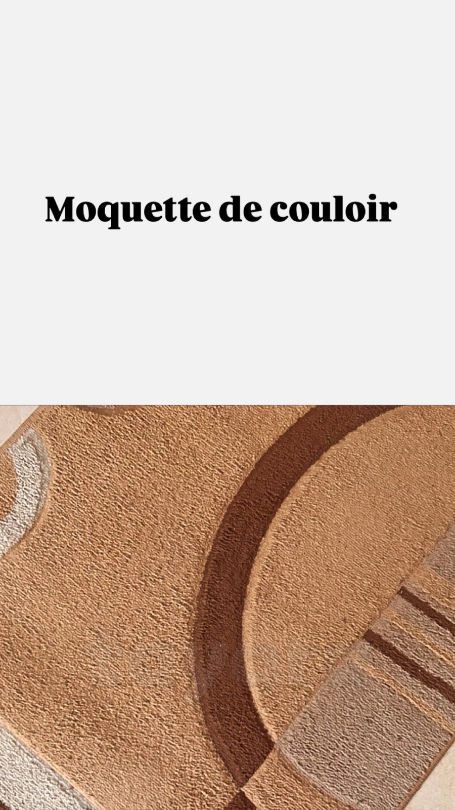 Moquette couloir