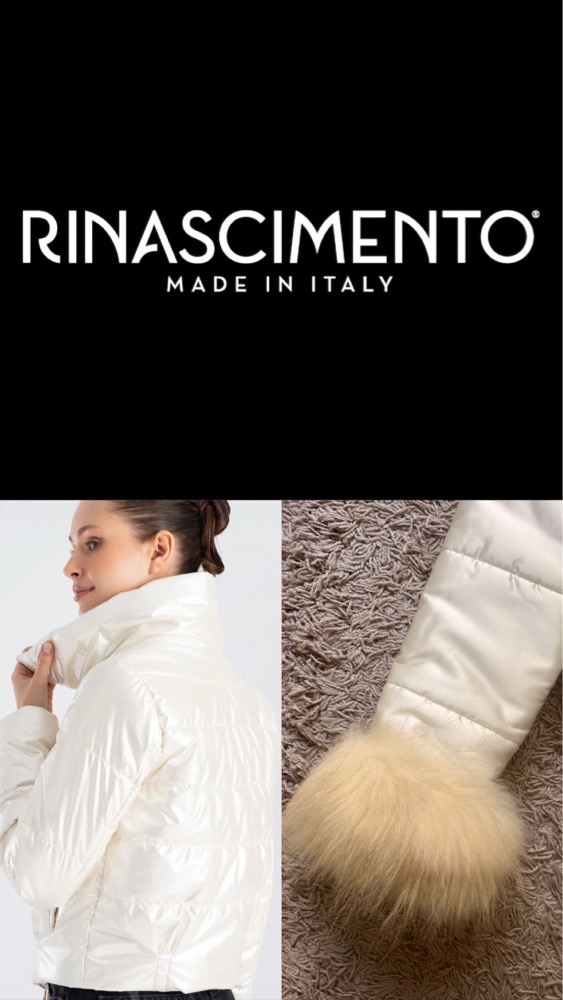 Doudoune avec fourrure Rinascimento made in italy