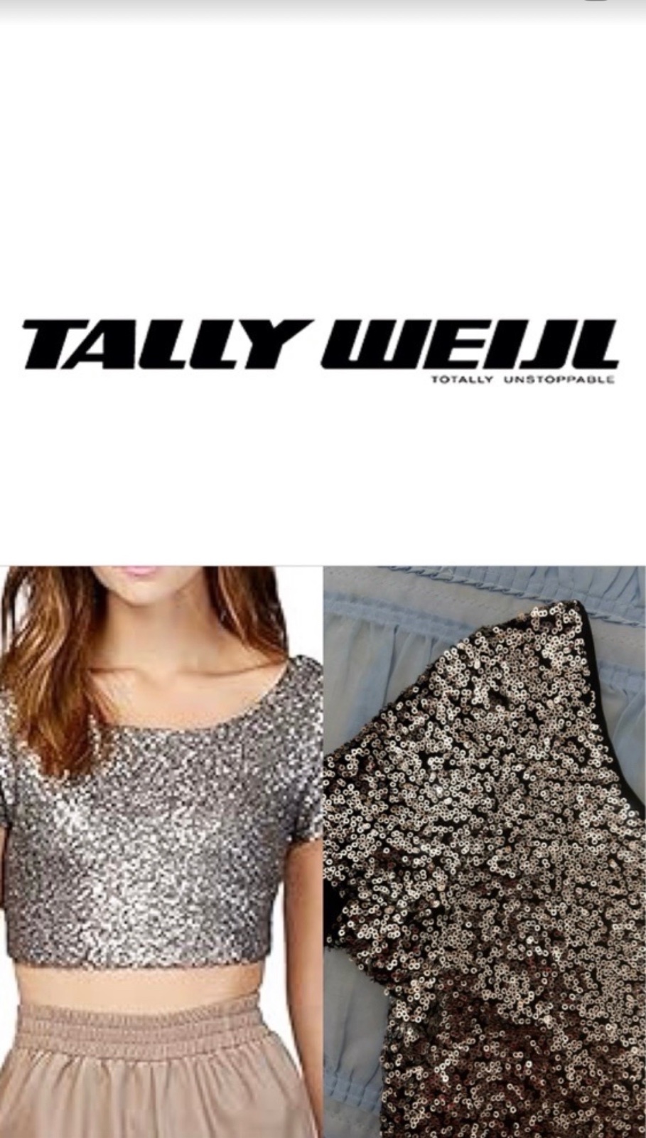 Crop top tally Weijl