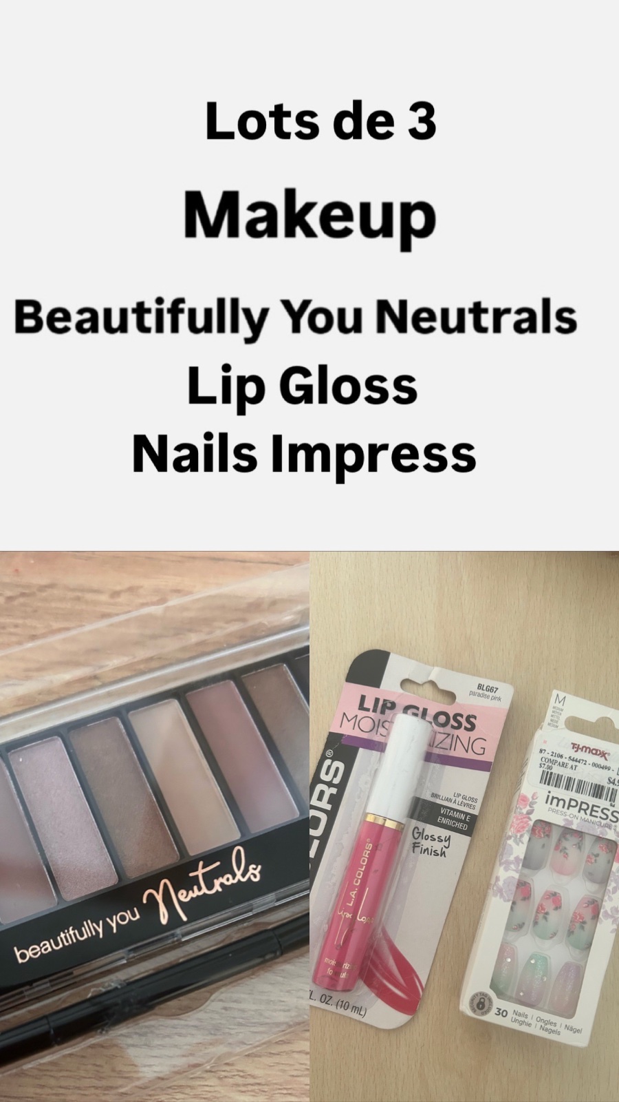 Lots de 3 Make up