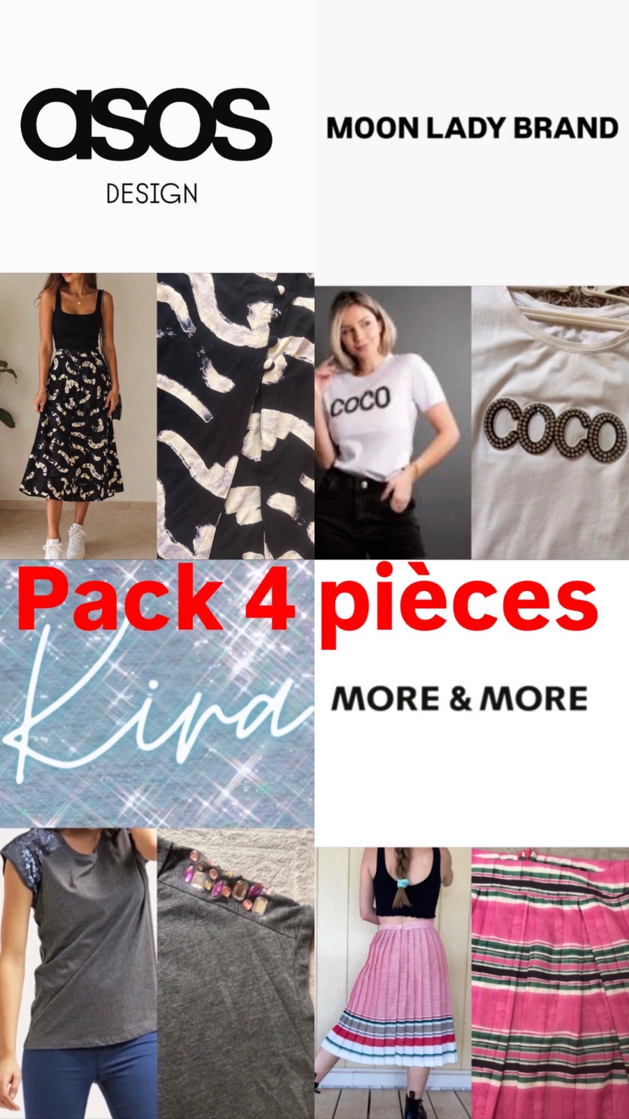 Pack 4 pieces 