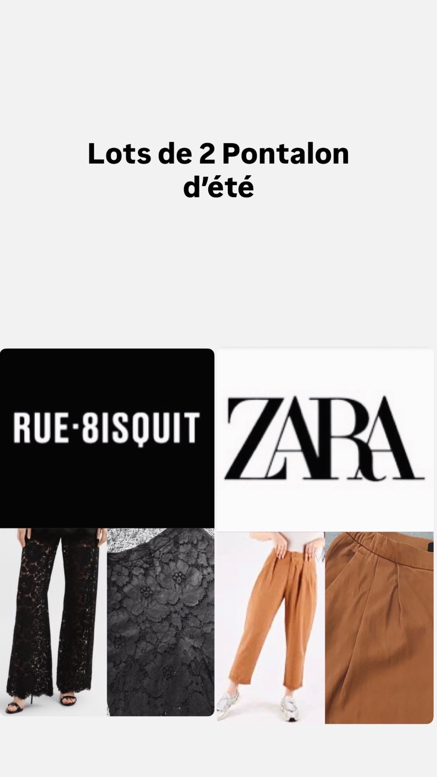 Lots 2 pantalons 