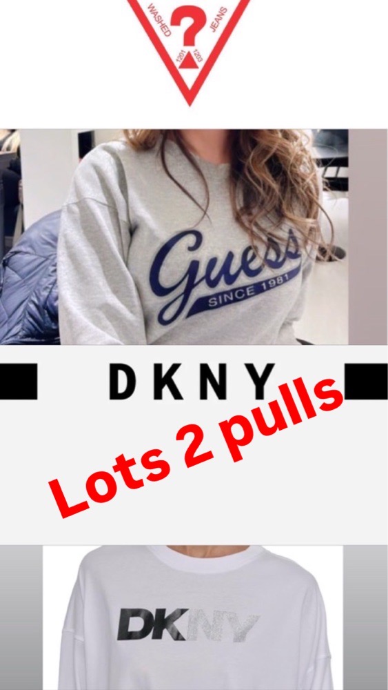 Lots 2 pulls Guess et Dkny