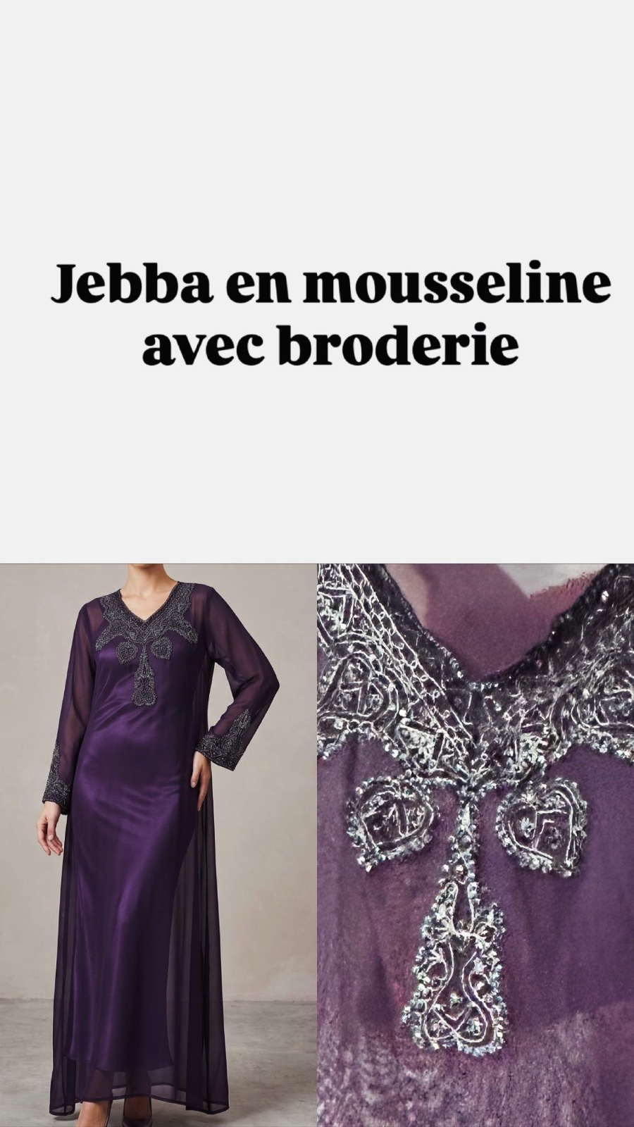 Jebba en mousseline 