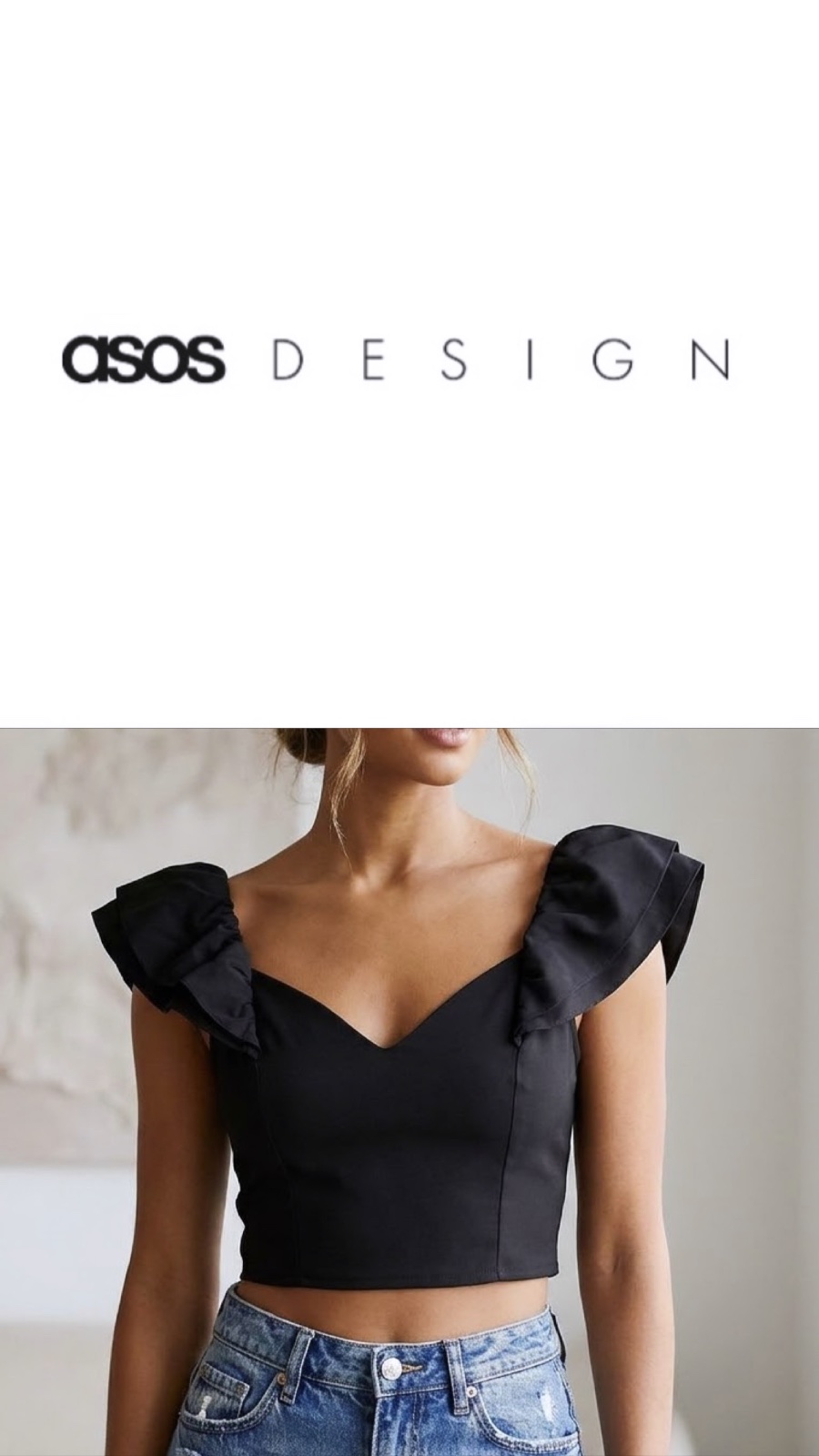 Crop top Asos Design