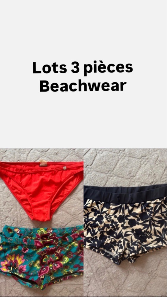 Lots de 3 pieces beachwear 